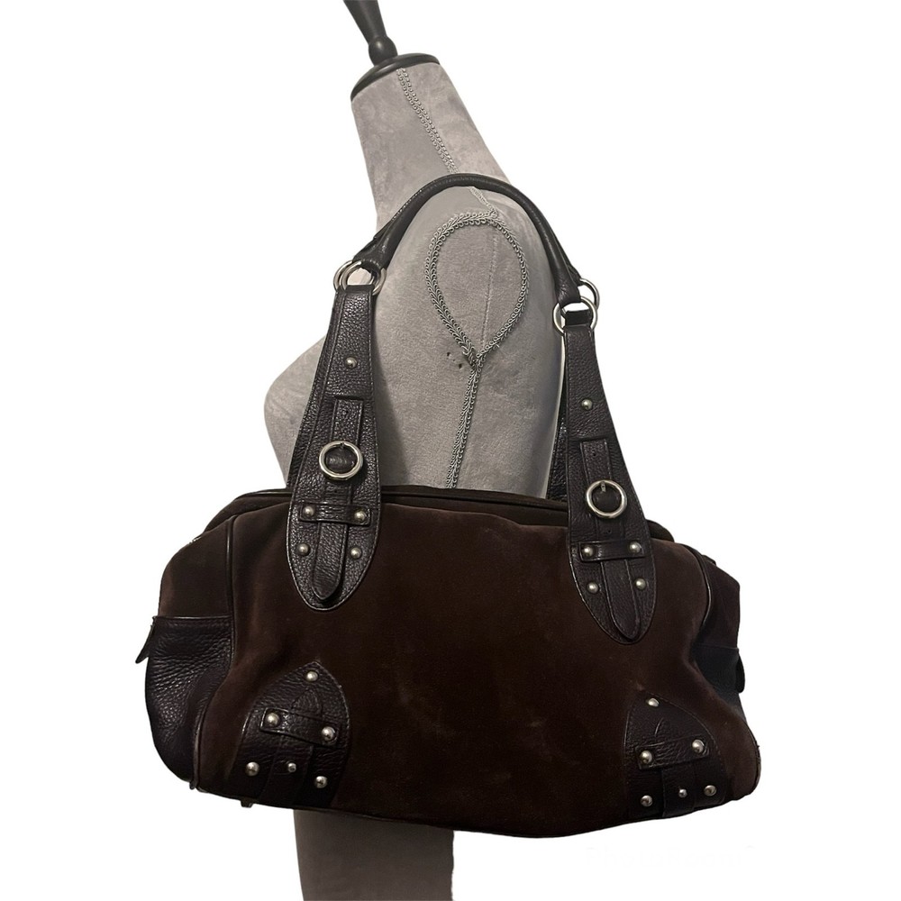 Furla Vintage Made in Italy Suede & Leather Handbag